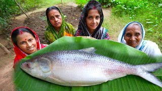 Ilish Biryani Recipe  লিমু বানালো ঠাকুমার জন্য সব থেকে সেরা স্বাদের ইলিশ বিরিয়ানি  villfood recipe [upl. by Narcho]