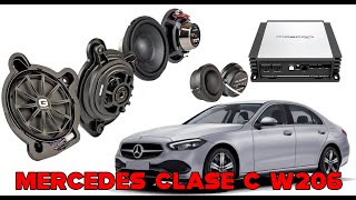 MERCEDES CLASE C W206 2024 Mejoramos el sonido GLADEN AUDIO GENERIC Y MOSCONI PICO 8  10 DSP [upl. by Sivek562]