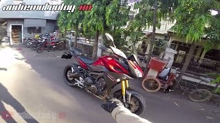 Testride Yamaha MT09 Tracer 2016 Indonesia [upl. by Rusticus]