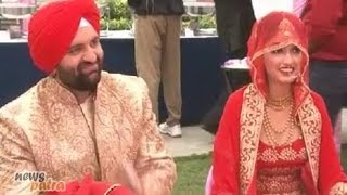 Hansraj Hanss Son and Daler Mehndis daughter Ajit Kaur wedding reception party in Gurgaon [upl. by Hankins971]