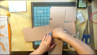 Style 6 File Folder Mini Album Tutorial Part 1 [upl. by Basso]