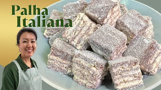 PALHA ITALIANA  Doce irresistível muito fácil de fazer [upl. by Erminna]