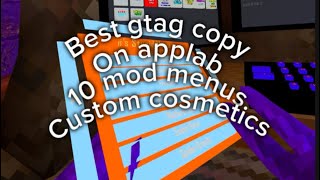 This is the BEST GORILLA TAG COPY GIVES 10 MOD MENUSGIVES CUSTOM COSMETICSCAMERA MODON APPLAB [upl. by Attolrahc849]