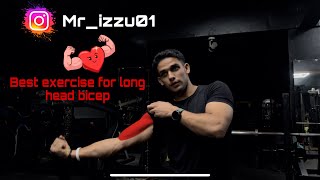 Long head bicep  Izaddie  new video  gym  bodybuilding [upl. by Ela]