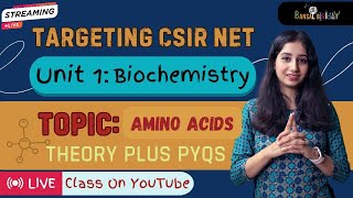 Target CSIR NET  Unit 1  Biochemistry  Amino Acids in One Shot [upl. by Any379]