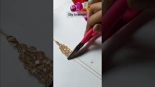 Diy trendy bracelet ✨jewelrymakingathome diyjewelry diyjewellry [upl. by Hugibert]