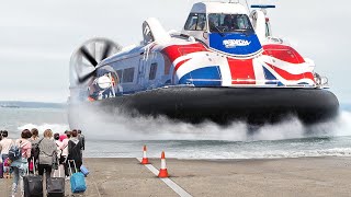 Riding Fastest Passenger Hovercraft to British Island [upl. by Publea63]