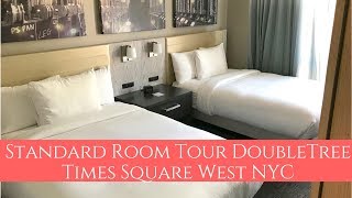 Standard Room Tour DoubleTree Times Square West New York City [upl. by Neelyhtak]