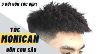 MOHICAN UỐN CON SÂU tóc đẹp chơi tết  MHùng BarberSharing [upl. by Noevad]