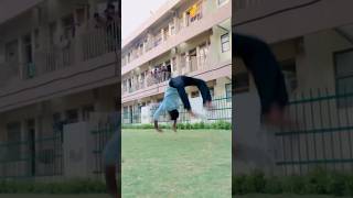 Wait for end ☠️  shorts stunt backflip stunt india trendingshorts hindisong song fitness [upl. by Nealah]