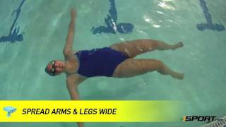 How to Float for Beginning Swimmers [upl. by Anelra]