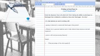 Lined Paper Template Created Using Corels WordPerfect Office X6 Word Processor [upl. by Eadrahc]