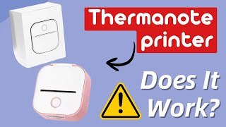 Thermanote Printer Review  Worth It or A Scam [upl. by Yadsendew]