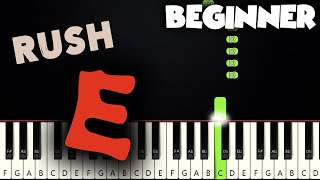 Rush E  SheetMusicBoss  BEGINNER PIANO TUTORIAL  SHEET MUSIC by Betacustic [upl. by Hceicjow828]