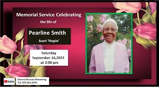 Memorial Service Celebrating the life of Pearline Smith Aunt Hopie [upl. by Rehptosirhc]