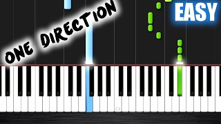 One Direction  Night Changes  EASY Piano Tutorial by PlutaX [upl. by Delorenzo]