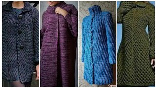 Latest New And Gorgeous Crochet Top coat And Shirt Collection For Women [upl. by Pahl]