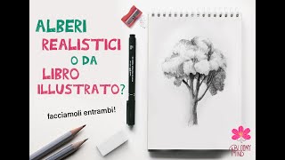 Disegno e trasformo un albero realistico in un albero da libro illustrato [upl. by Juliet]