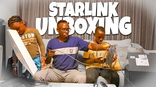 NEW INTERNET ADVENTURE  STARLINK UNBOXING amp SETTING UP  The Obinnaz [upl. by Lavud]