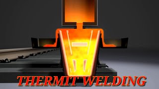 THERMIT WELDING PROCESS [upl. by Ahsirk]