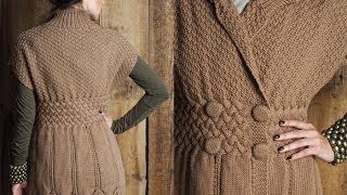 18 Cap Sleeve Coat Vogue Knitting Fall 2010 [upl. by Adyela]