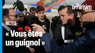 À Cholet un député macroniste violemment pris à partie par des salariés de Michelin [upl. by Jarret800]