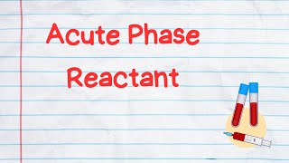 Acute Phase Reactants Mnemonics [upl. by Nalla]