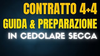 Contratto affitto 44 come funziona in 3 passi [upl. by Roon]