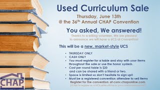 The Used Curriculum Sale is Back [upl. by Luba]