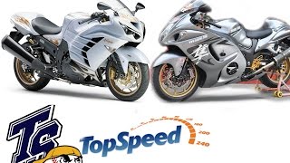 ํTop Speed kawasaki Ninja ZX14R VS Suzuki Hayabusa Goooo [upl. by Petigny]