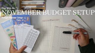 Plan With Me  November Budget Setup 2024 [upl. by Bilski]