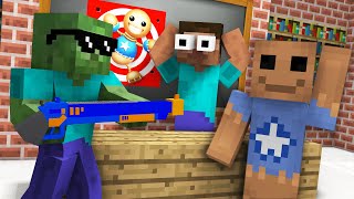 Monster School  KICK THE BUDDY GAME CHALLENGE  Minecraft Animation [upl. by Naomi]