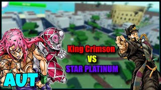 Star Platinum Vs King Crimson  A Universal Time [upl. by Eetnahc]