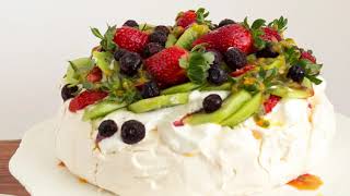 Classic Pavlova with Fresh Fruits NoFail Recipe [upl. by Dittman438]