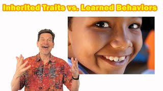 Learned traits vs inherited traits explained for kids PLUS instincts behaviors and genes UPDATED [upl. by Jami291]