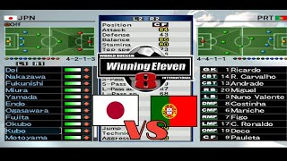 Winning Eleven 8 terbaik  Japan VS Portugal PlayStation 2 gameplay [upl. by Othe]