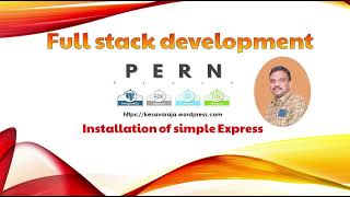 Full Stack Dev PERN Stack Part2 Express Installation [upl. by Croner]