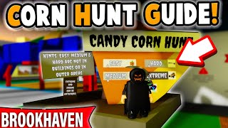 ALL CANDY CORN HARD MODE in Brookhaven 🏡RP  Brookhaven HALLOWEEN Update [upl. by Rosenquist]