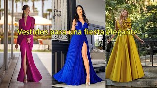 Vestidos para una fiesta elegante moda modafeminina vestidodenovia wedding belleza fama [upl. by Enowtna373]