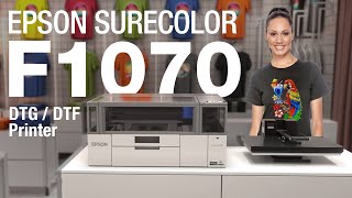 Epson SureColor F1070 DTG  DTF Printer Simple Compact Versatile [upl. by Inalel]