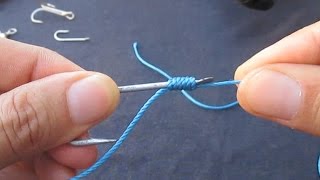 easiest fishing knot everأسهل طريقة لربط عقدة السنارة [upl. by Yroggerg]