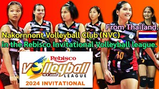 Nakornnont Volleyball Club NVC in the Rebisco Invitational Volleyball league Philippines [upl. by Dacia]