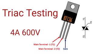 BT136600E triac testing [upl. by Carmena]