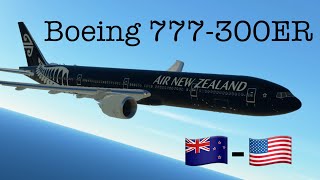 Infinite flight  Auckland NZAANewYork KJFK Real Route Air New Zealand B77W [upl. by Nath621]