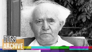 Israels Founding Father David BenGurion Interview 1957 [upl. by Anelej]