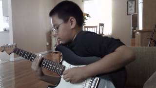 11 year old playing Motherless Children by Eric Clapton [upl. by Hpeseoj934]