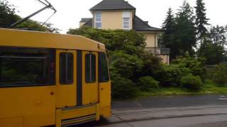 Straßenbahn Essen M8 1158 als Linie 107 in der Wendeschleife Bredeney [upl. by Norvell]