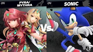 Super Smash Bros Ultimate  PyraMythras Revenge against Sonic [upl. by Faber]