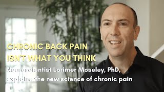 Chronic Back Pain Isnt What You Think w Lorimer Moseley PHD [upl. by Charlie]