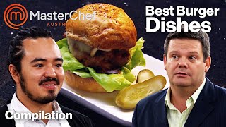 Best Burger Dishes 🍔  MasterChef Australia  MasterChef World [upl. by Aiem]